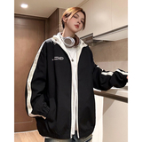 中性！春季新款双面穿夹克美式防水冲锋衣港风情侣外套女7801-P88，女装短外套，电商C213(原B265)