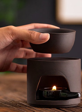 多功能精油灯温茶香薰蜡烛炉日式小号低温可干烧睡眠檀香沉香炉