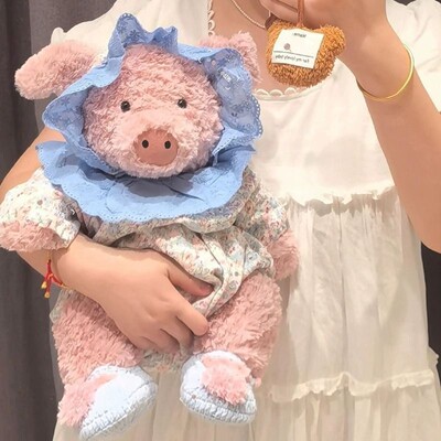 小红书同款网红巴纳布斯小猪柔软毛绒玩具公仔玩偶安抚女礼物