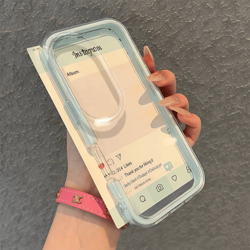 撞色二合一透明软胶保护