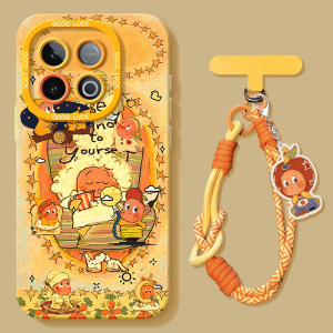 适用iqooz10turbo+手机壳新款iqooz9/8/7全包z6男vivo爱酷z8x男iqoo外z1z3z5女t1/t2手链z10turbo套pro幸星i