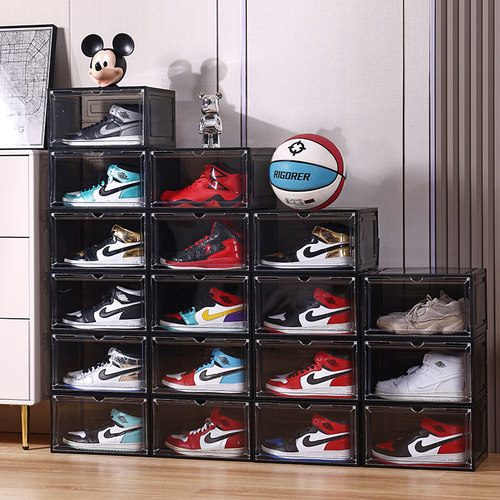 鞋盒日式省空间防尘可叠加塑料