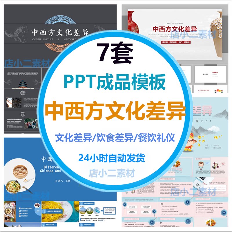 a305中西方文化差异ppt模板餐饮习惯餐具饮食礼仪区别成品ppt