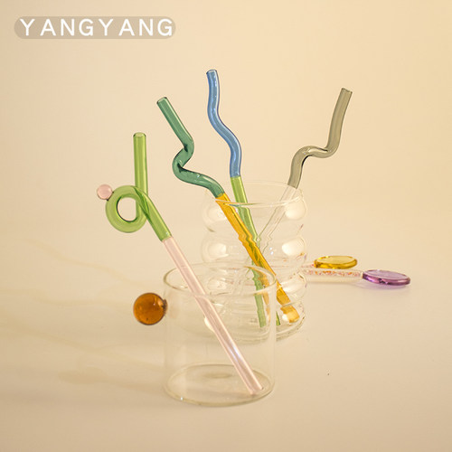 玻璃吸管搅拌棒ins设计感耐热