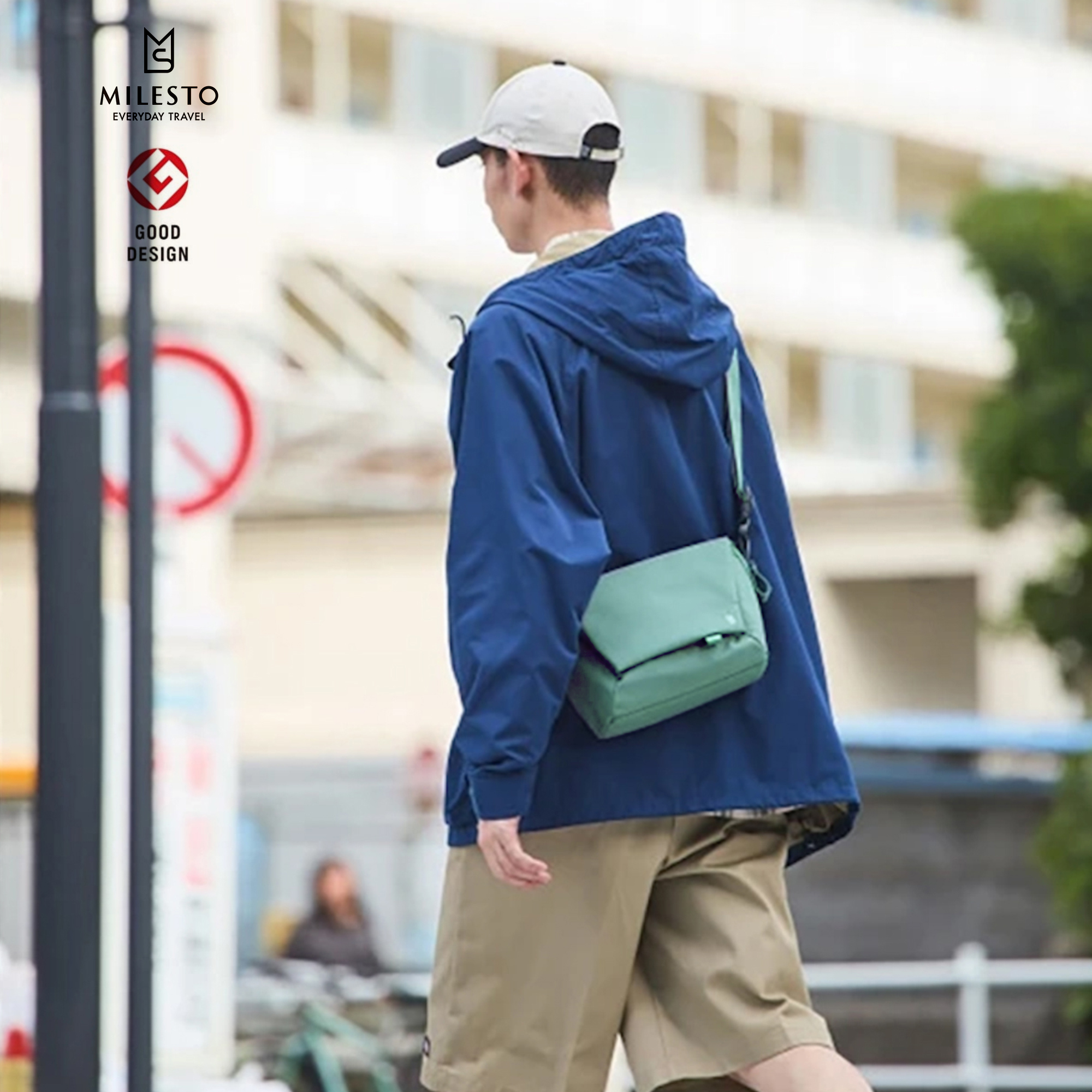 日本休闲运动旅行多功能斜挎包