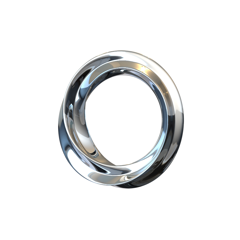 【莫比乌斯】925银单吊坠男生简洁穿搭嘻哈个性原创纯银首饰品