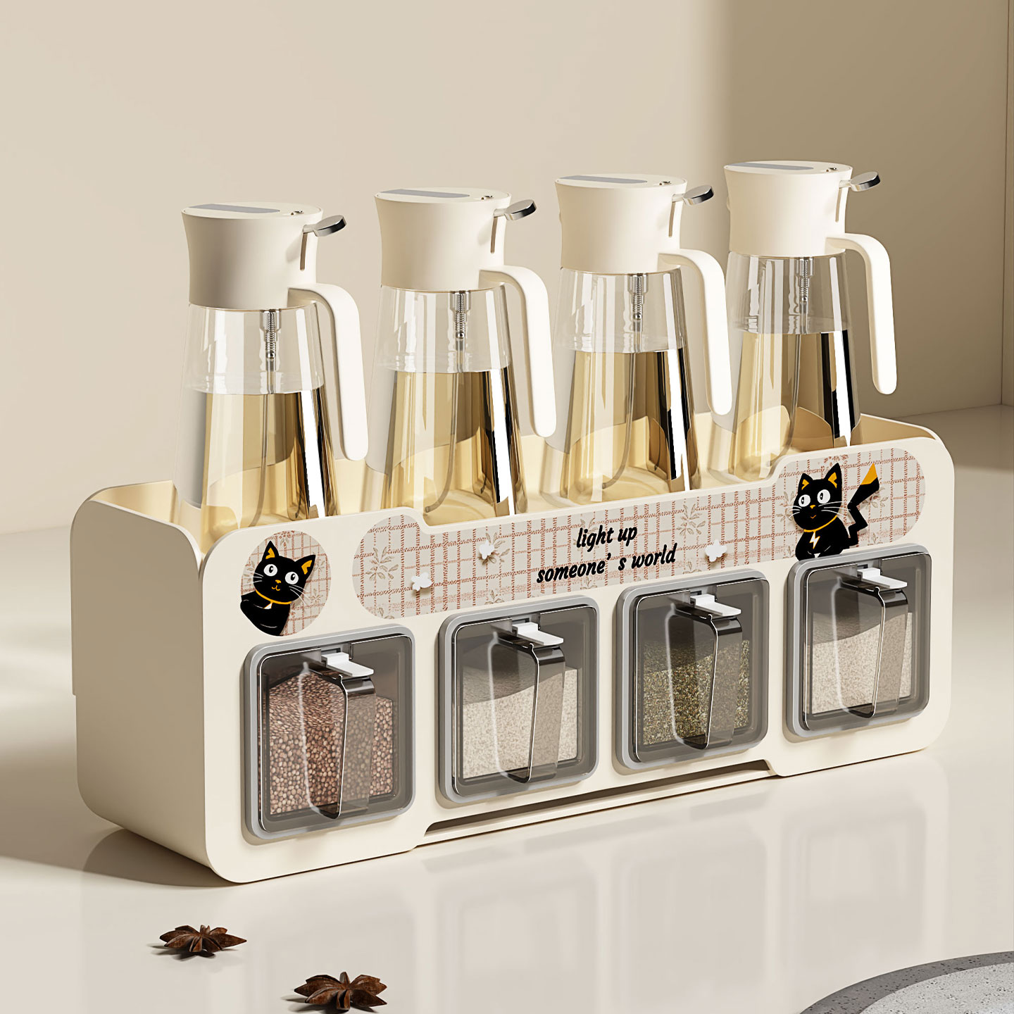 吸盘厨房置物架调料架多功能