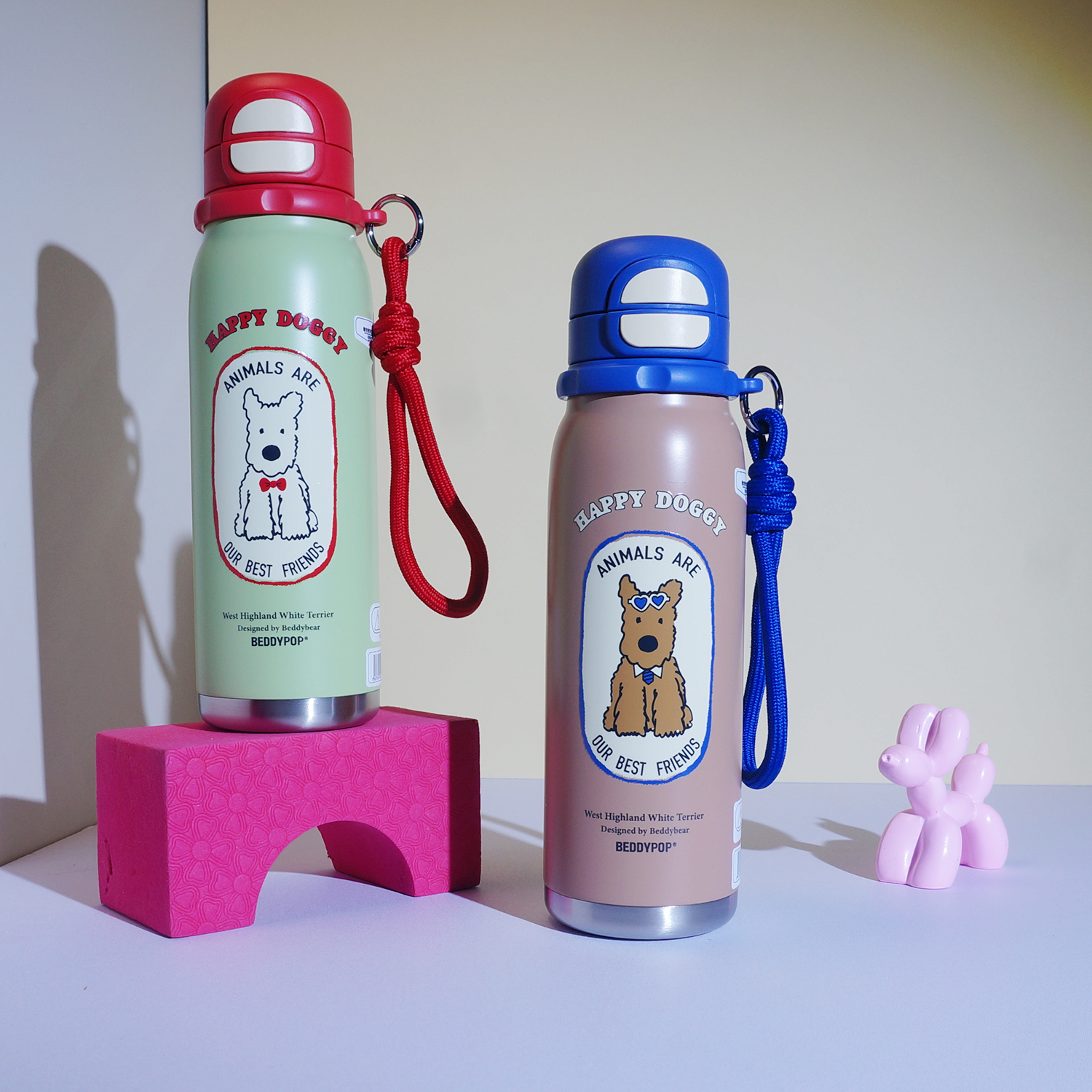 杯具熊锐气双饮保温杯运动水壶