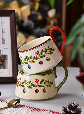 元旦新款法式咖啡杯碟高端时尚陶瓷杯带碟勺复古实用套装礼盒礼品