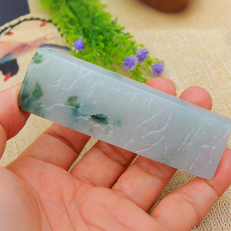 翡翠毛料玉石色料冰种原石明料手镯芯飘绿飘花红翡牌子紫罗兰挂件