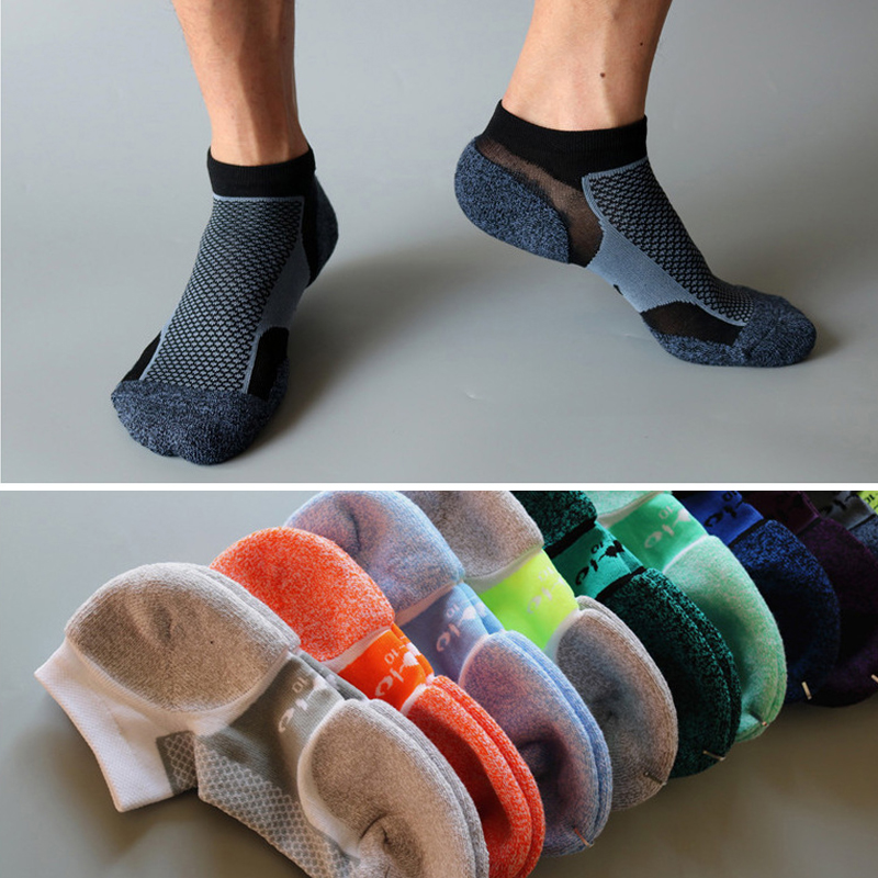 纯棉加厚毛巾运动袜短筒骑行