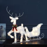 Рождественский легкий автомобиль оленей, железный артиллерия маленький набор оленей