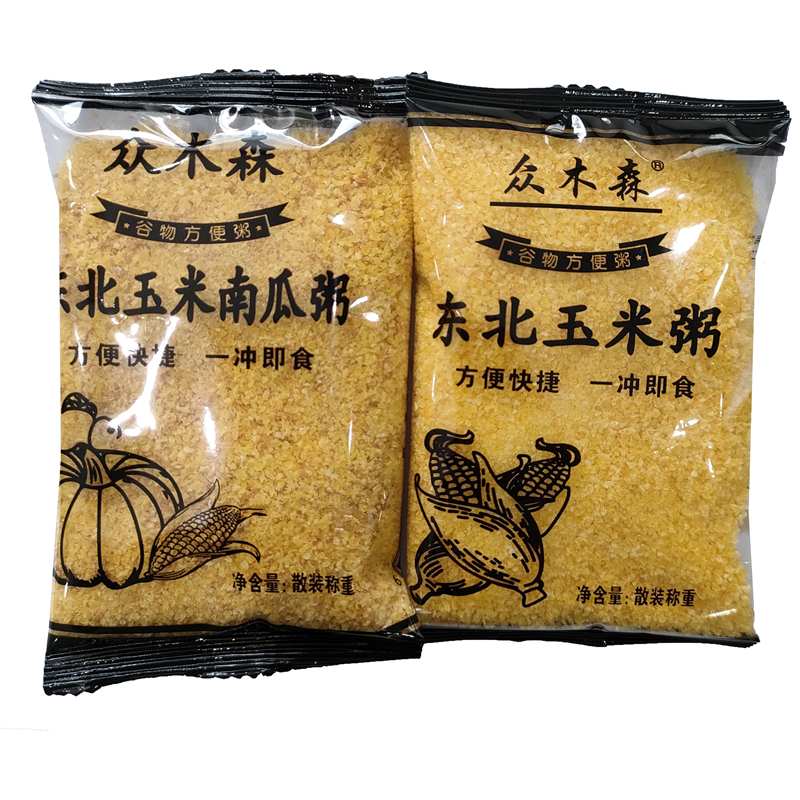 众木森东北玉米粥南瓜粥冲泡谷物食品冲饮玉米糊食品独立小包装