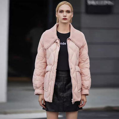 大码女装冬季轻薄羽绒服外套