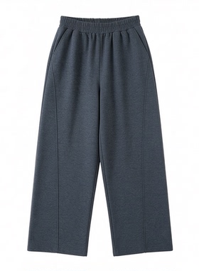 金影奇春秋季新款弯刀裤女大码高腰弹力丝光直筒裤长裤子85179