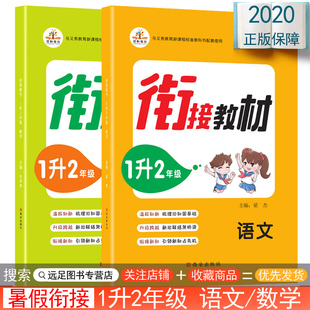 小学语文数学下同步教材暑假昨业练习册训练习题复习资料 一年级暑假作业一升二暑假衔接一年级下册升二年级上册暑期作业全套人教版