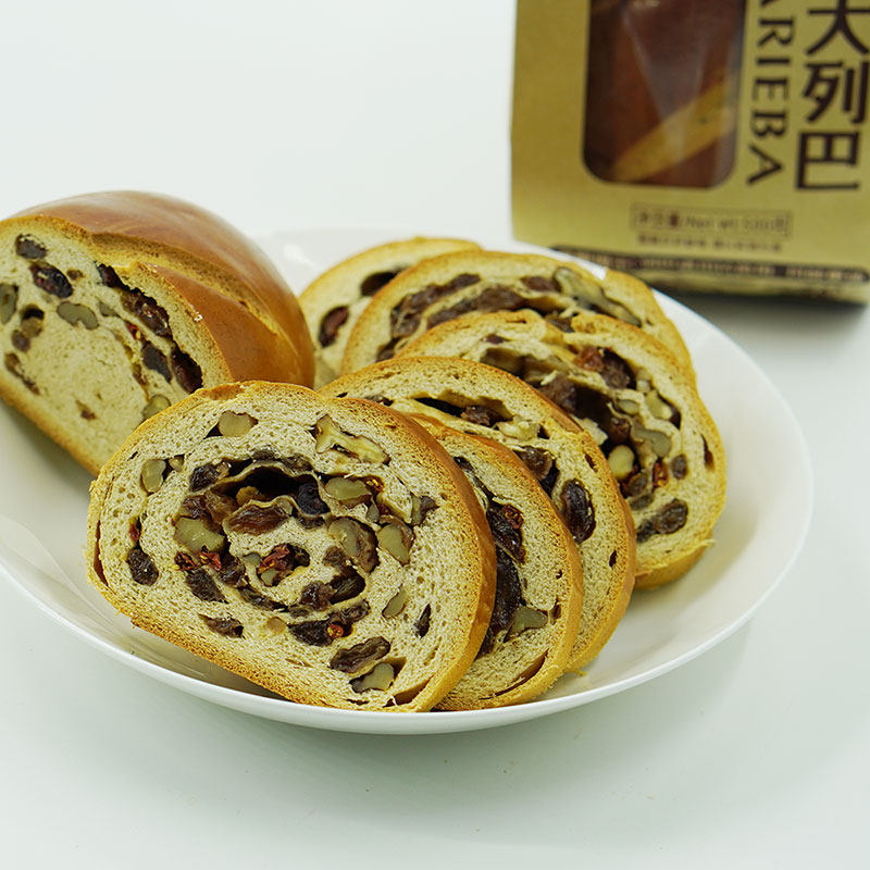 新疆全麦黑裸麦大列巴学生孕妈妈早餐零食代餐食品2条1000克包邮