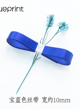 礼物包装丝带缎带Blueprint 宝蓝色 宽10mm 手工材料diy