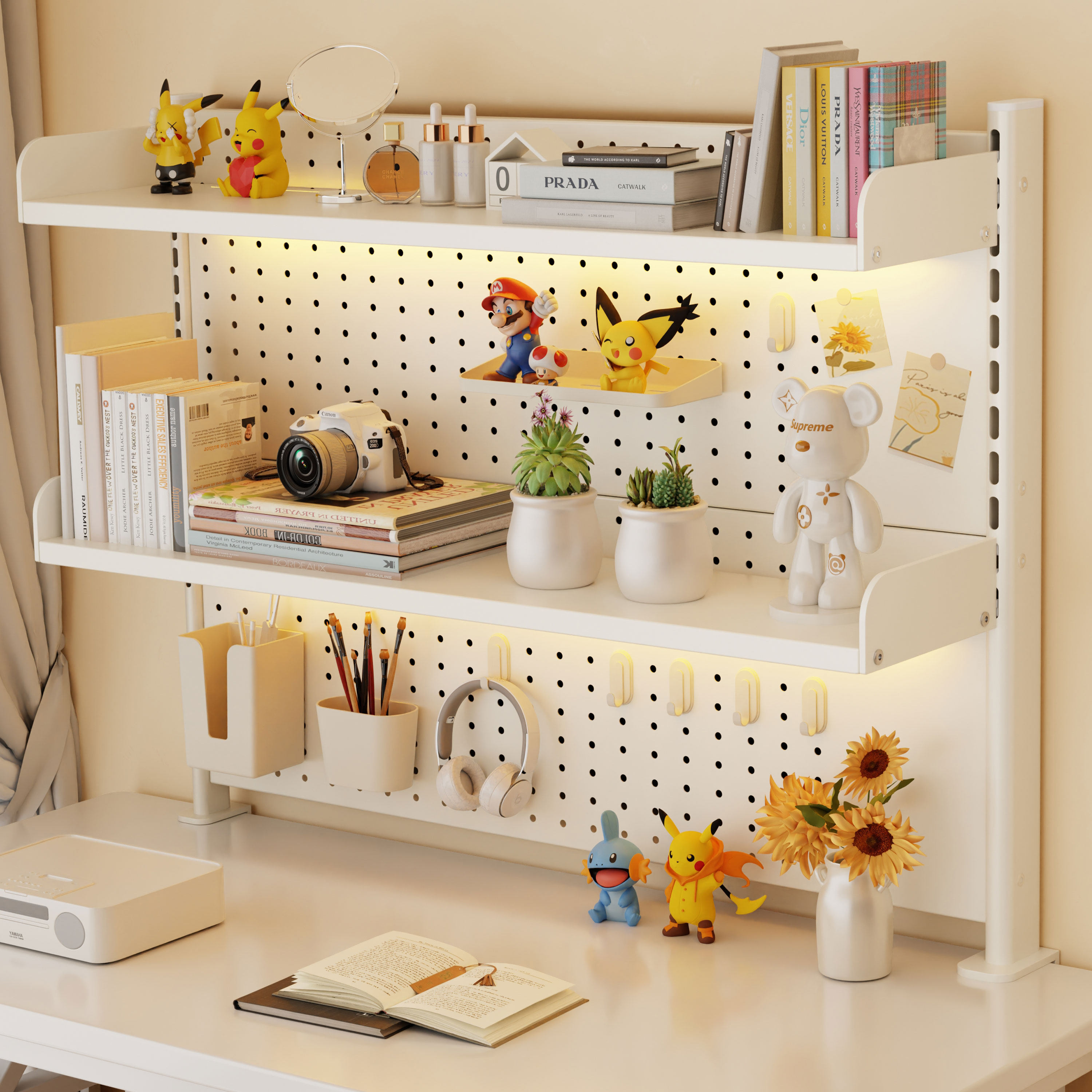 书桌置物架学习桌台面置物架立式多层书架子书桌上洞洞板书架,住宅家具,书架,淘宝优惠券,粉丝福利购,淘宝优惠卷