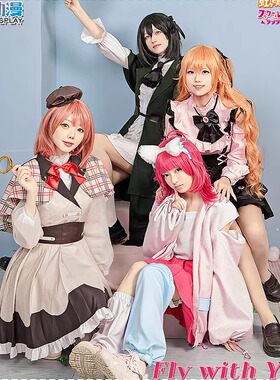 CG动漫lovelive虹团 五专 上原步梦 彼方 璃奈cos服女lolita裙