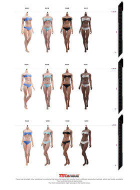 TBLeague 1/6 S20 S21S22 S23 S24 S25 钢骨女包胶素体中胸可动