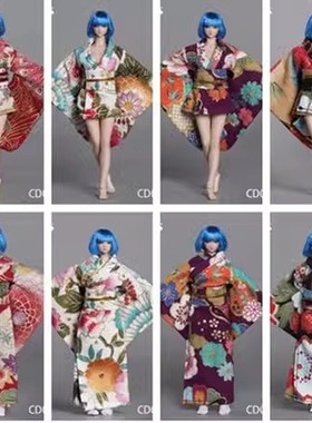 现货 cdtoys cd016 1/12 女兵人和服 适合TBLeague1/12 包胶素体