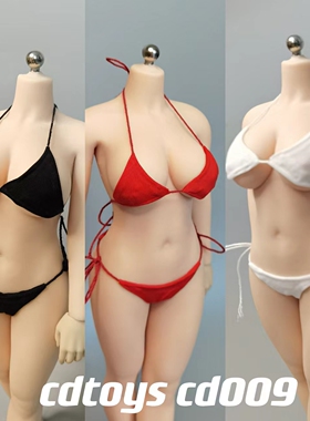 现货 cdtoys 1/6 cd009 潮流性感比基尼泳衣 适合包胶女兵人素体