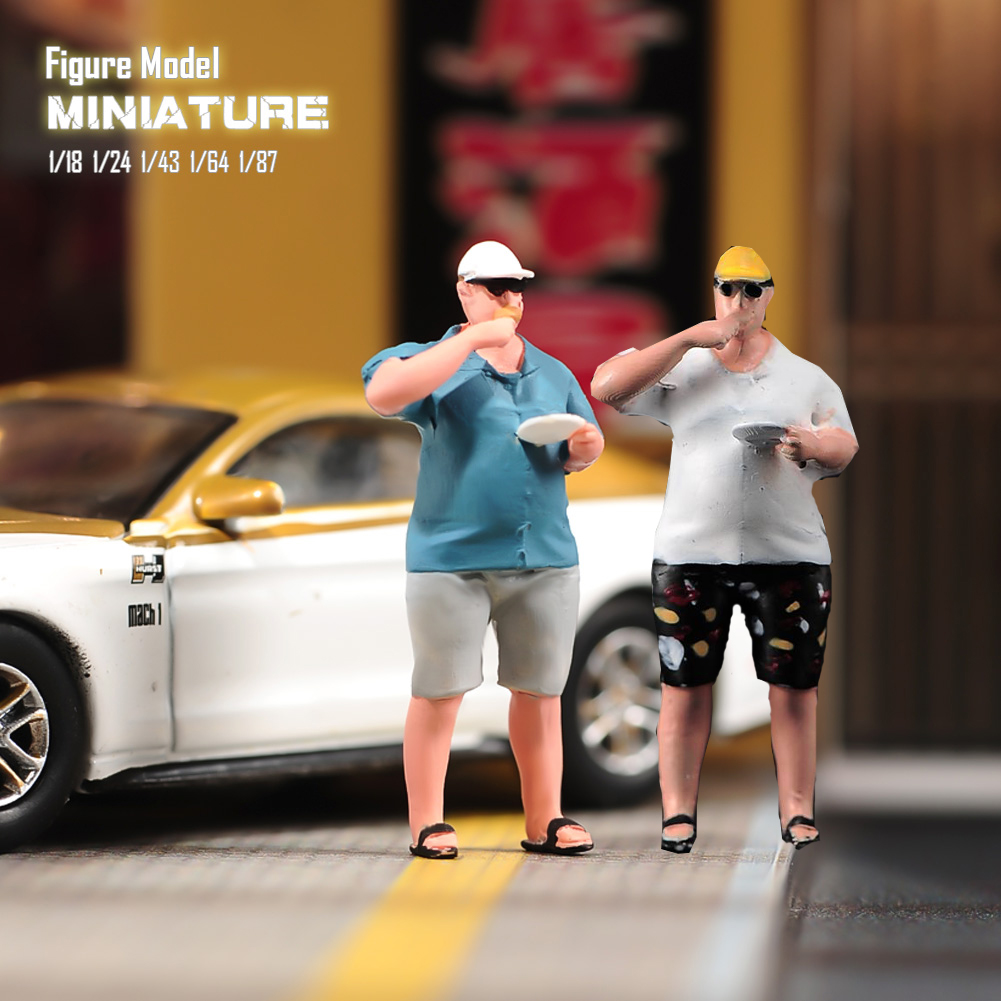 现货1/18/24/43/64/87 小胖人偶特微缩场景微拍摄影模型手办人偶