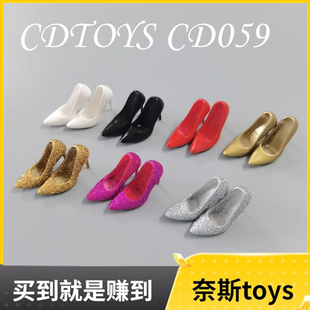 现货cdtoys cd059 1/6 女兵人增高高跟鞋