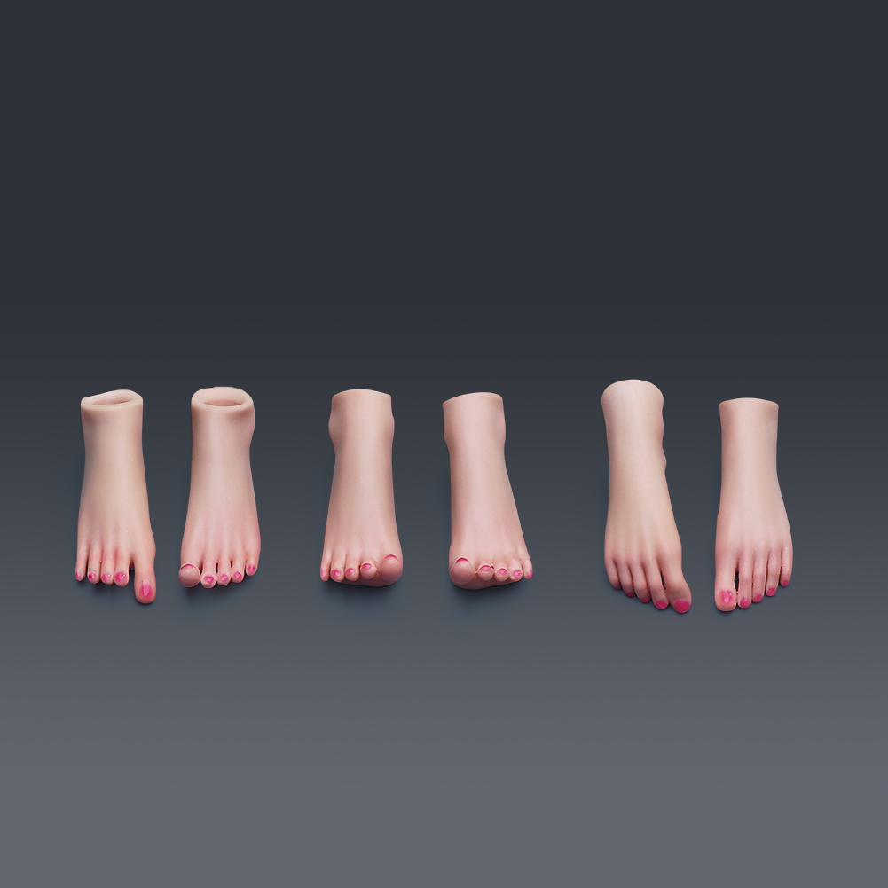 现货艺美 1/6玉足女兵人脚型包 适配TBL岚ANT  PH 包胶素体带精妆