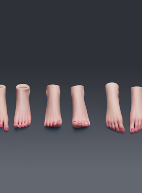 现货艺美 1/6玉足女兵人脚型包 适配TBL岚ANT  PH 包胶素体带精妆