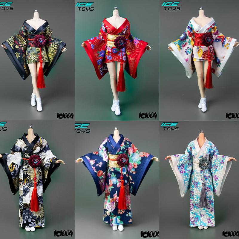 现货 ICE TOYS 1/6 IC1004 兵人包胶素体女和服浴袍长款短款和式