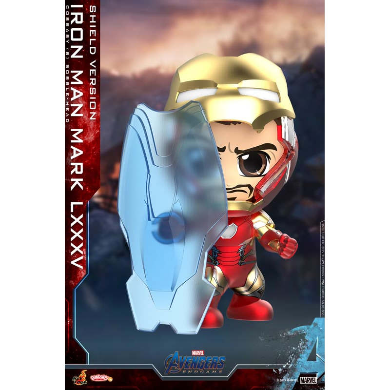 现货Hot Toys 漫威复仇者联盟钢铁侠托尼手办模型COSBABY人偶摆件