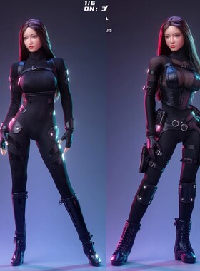 现货 1/6 六芒星女特工战斗套装 潜行装 3S001 3S002不含头雕素体