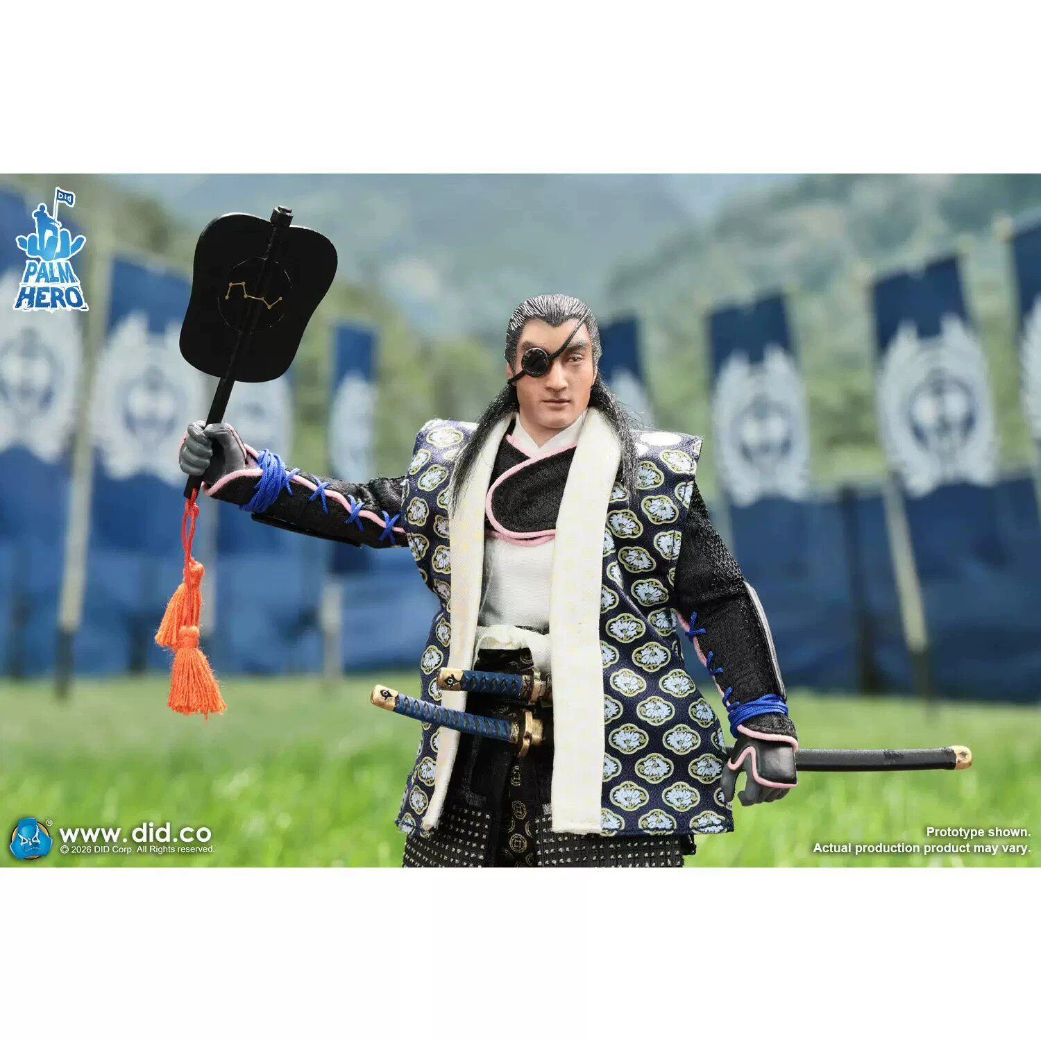 现货DID Palm Hero XJ80030 1/12 伊达政宗 掌上英雄日本武士系列