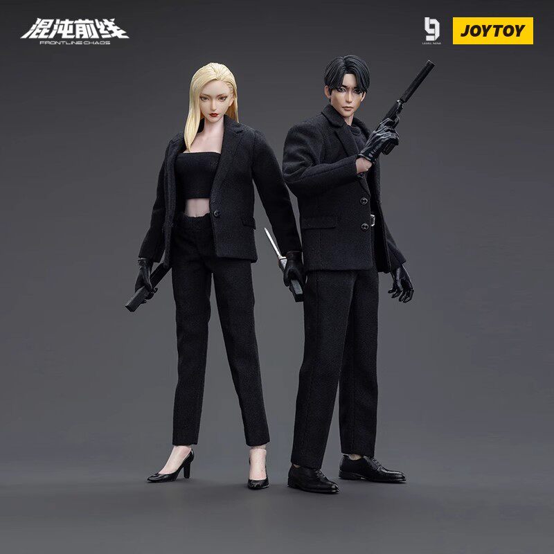 现货 1/12 LEVEL9九级社混沌前线系列黑帮波本 苦艾 可动兵人人偶