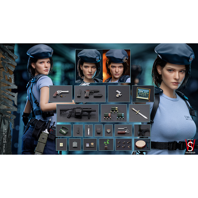 现货 SWTOYS  FS069 1/6 生化危机 吉尔 瓦伦汀 可动人偶