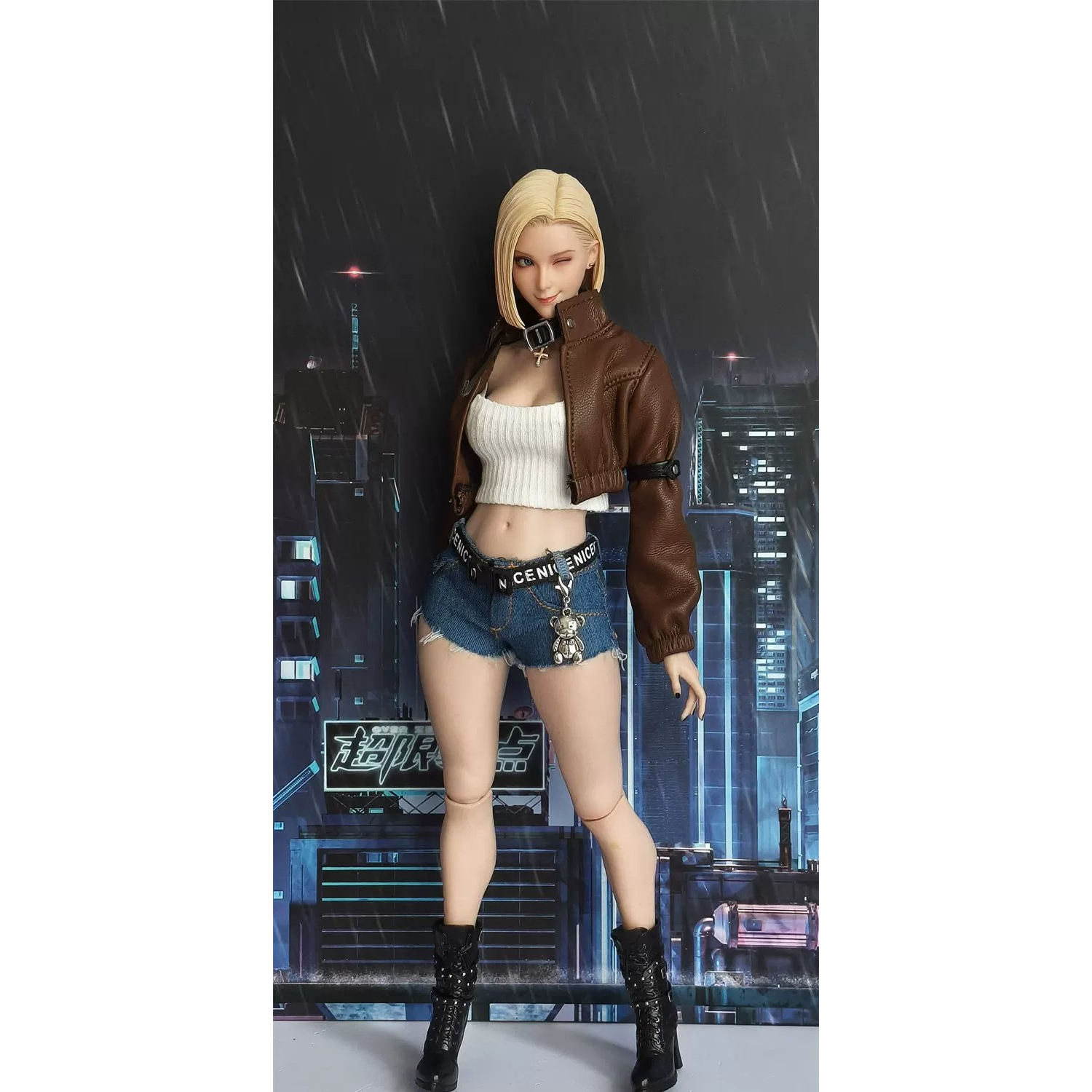 现货 1/6 少女大镖客 外套 牛仔短裤套装 可动女兵人服饰模型配件