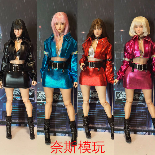 现货 1/6 赛博丽人 包臀裙  娃衣  可动女兵人偶服饰配件