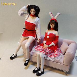 DMTOYS 1/6 DF067 女兵人衣服 圣诞套装 人偶包胶女素体服装配件