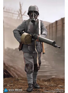 现货 DID  1/6比例 D11015 一战德国MG08机枪手-亚瑟