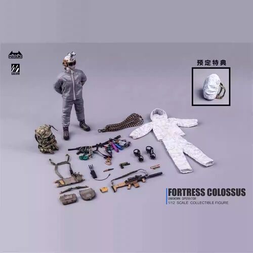 现货 HASUKI SA03 黑色行动第三弹 雪山幽灵 布衣 1/12 可动人偶