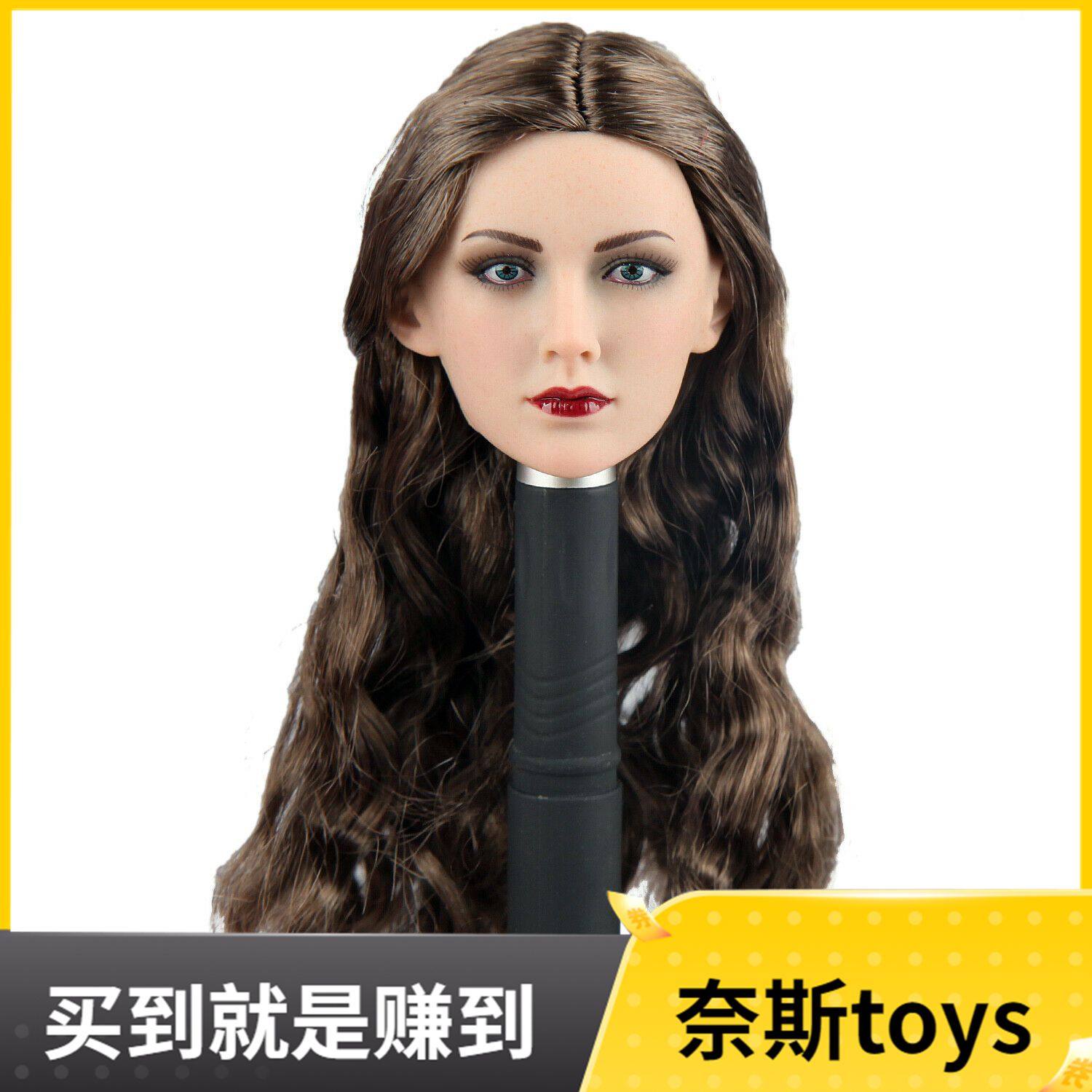 现货1/6女兵人植发头鎏金第三方