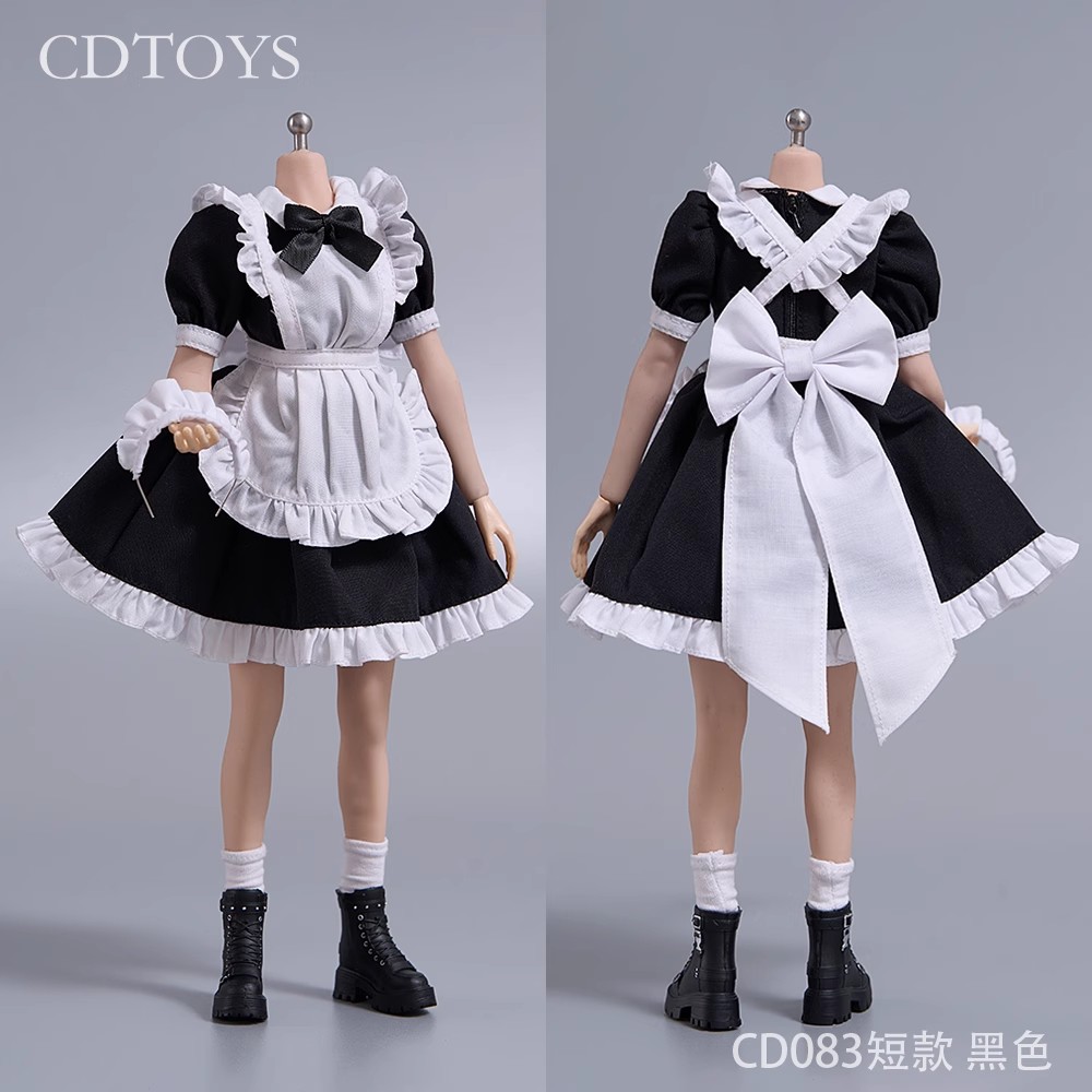 现货 cdtoys cd083 1比6女兵人女仆洛丽塔连衣裙图片