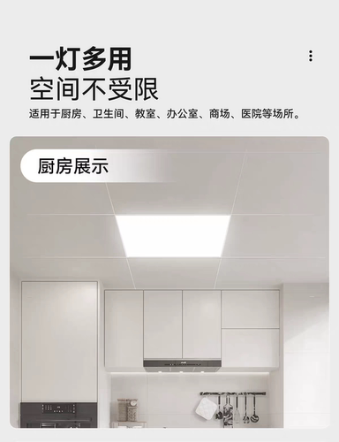 盛唐集成吊顶led灯30x30x60厨房卫生间灯铝扣板嵌入式30*60平板灯
