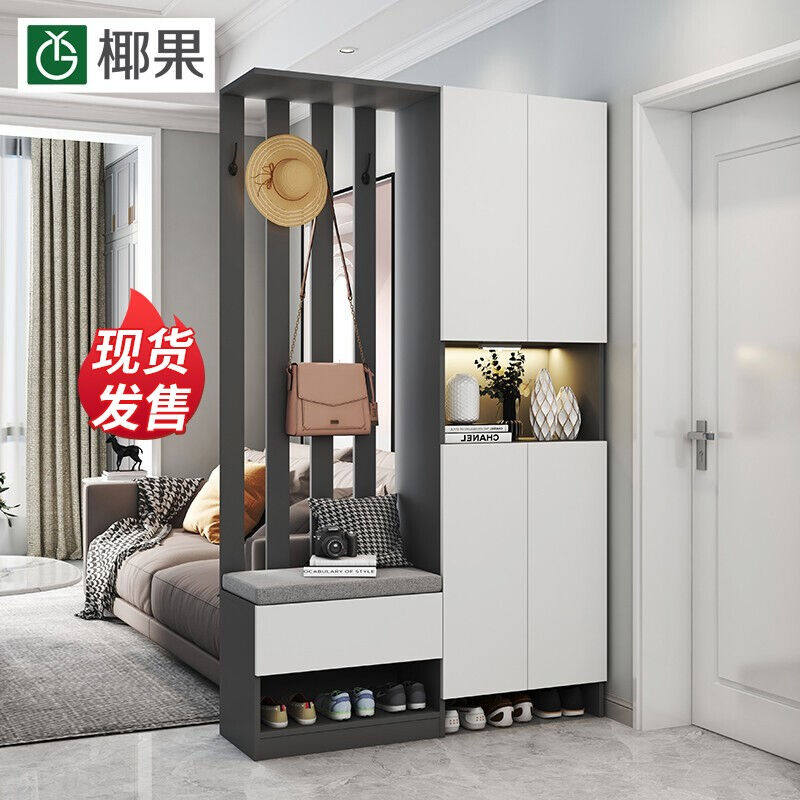 椰果鞋柜玄关一体柜入户进门口家用大容量门厅衣帽置物架屏风隔断属于什么档次？