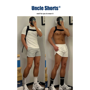 Uncle Shorts性感运动短裤男生美式休闲百搭卫裤夏健身宽松三分裤