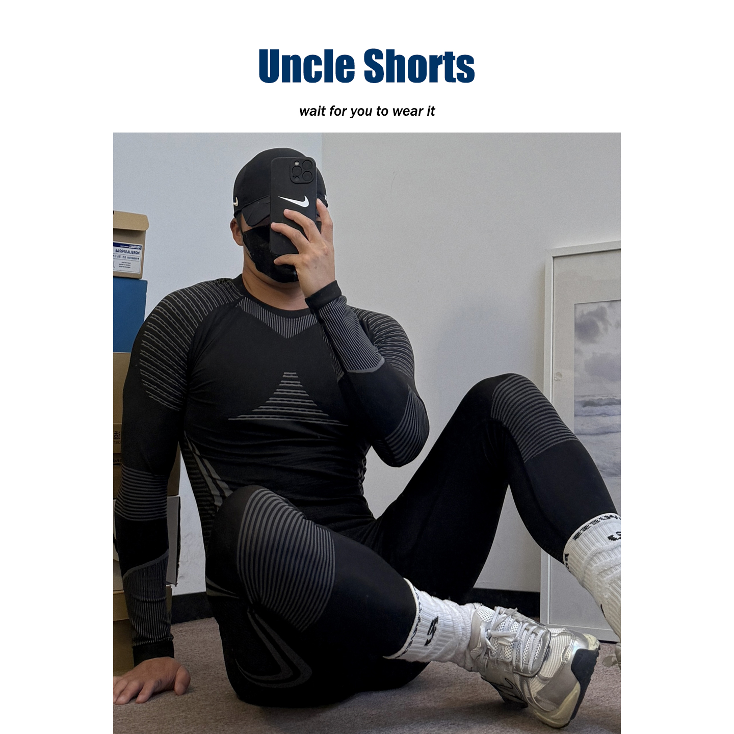 高弹运动紧身衣套装滑雪户外骑行