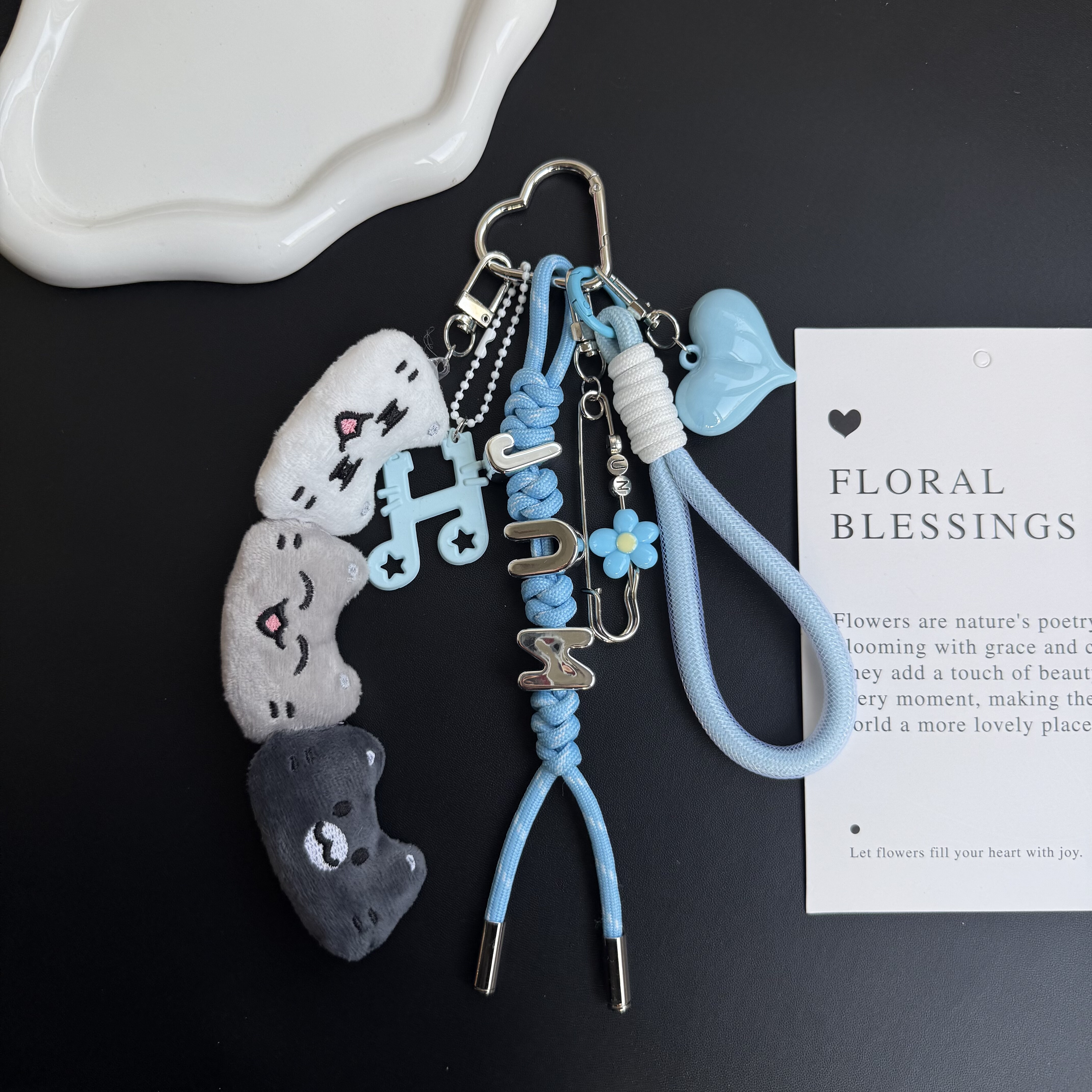 LIME  JUN 文俊辉应援色字母包挂粉丝周边简约时尚闺蜜礼物饰品