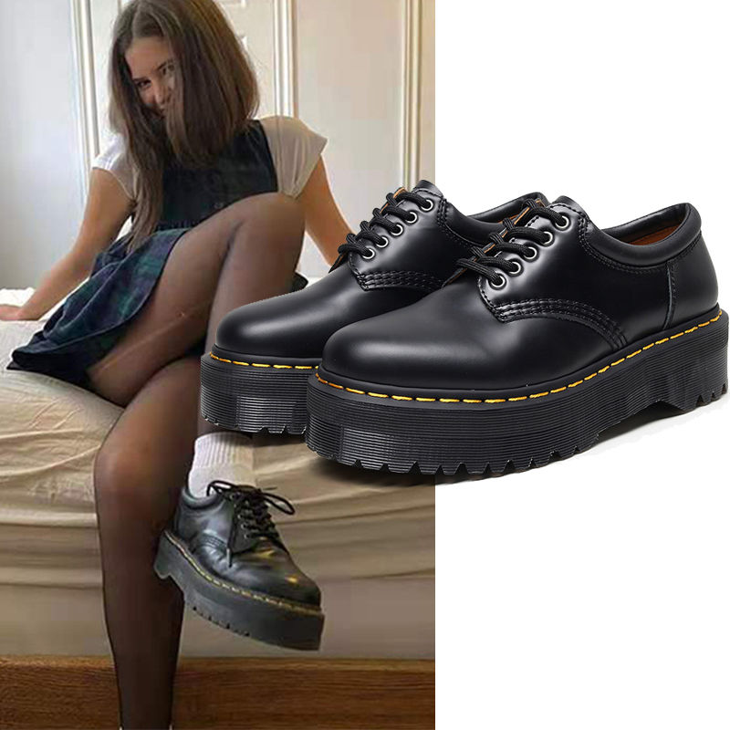 1460厚底鞋真皮小皮鞋女